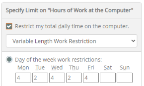 Work Restrictions - FINA