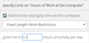 Work Restrictions - Specify 
